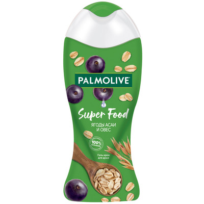 Гель-крем для душа Palmolive Super Food Ягоды асаи и овёс, 250мл Гель-крем для душа Palmolive Super Food Ягоды асаи и овёс, 250мл