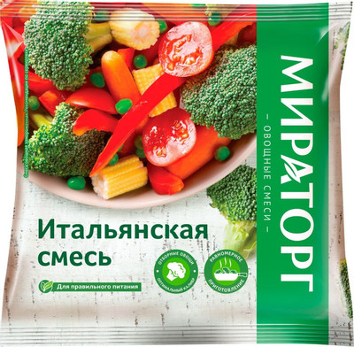 Смесь овощная Vитамин Итальянская быстрозамороженная, 400г Смесь овощная Vитамин Итальянская быстрозамороженная, 400г