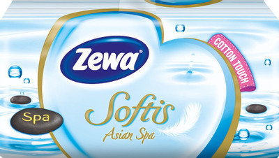 Платки носовые бумажные Zewa Softis 4 слоя, 9x10шт Платки носовые бумажные Zewa Softis 4 слоя, 9x10шт
