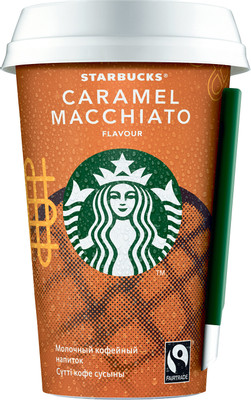 Напиток молочно-кофейный Starbucks Caramel Macchiato ультрапастеризованный 1.4%, 220мл Напиток молочно-кофейный Starbucks Caramel Macchiato ультрапастеризованный 1.4%, 220мл
