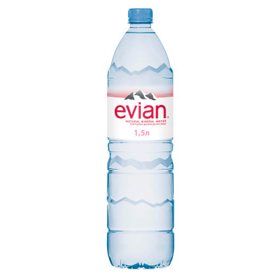 Вода Evian минеральная столовая негазированная, 1.5л Вода Evian минеральная столовая негазированная, 1.5л
