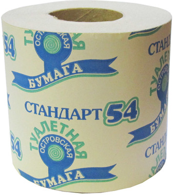 Бумага туалетная Островский Стандарт 1слой, 1шт Бумага туалетная Островский Стандарт 1слой, 1шт