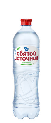 Вода Святой Источник артезианская природная питьевая 1 категории газированная, 1л Вода Святой Источник артезианская природная питьевая 1 категории газированная, 1л