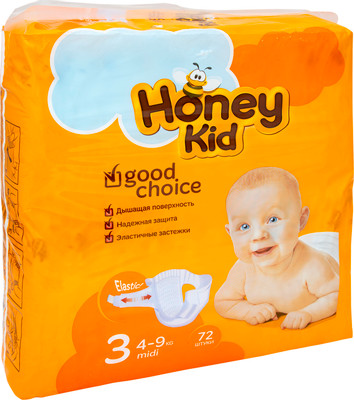 Honey kid пластырь с рисунком