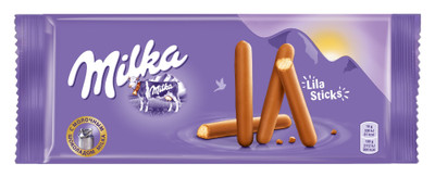 Печенье Milka Lila Sticks покрытое молочным шоколадом, 112г Печенье Milka Lila Sticks покрытое молочным шоколадом, 112г