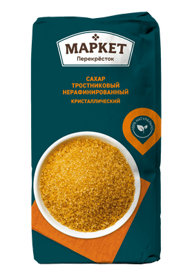 Сахар Маркет Перекрёсток тростниковый нерафинированный кристаллический, 1кг Сахар Маркет Перекрёсток тростниковый нерафинированный кристаллический, 1кг